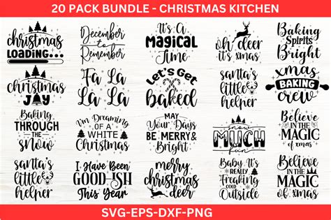 Christmas Kitchen Svg Bundle Graphic By Graftify Creative Fabrica