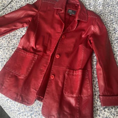 Beyond Gorgeous Red Genuine Leather Jacket Its In Depop