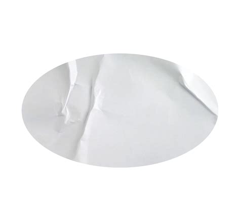 Stickers In Elliptical Shapes With Paper Texture Glued Sticker For