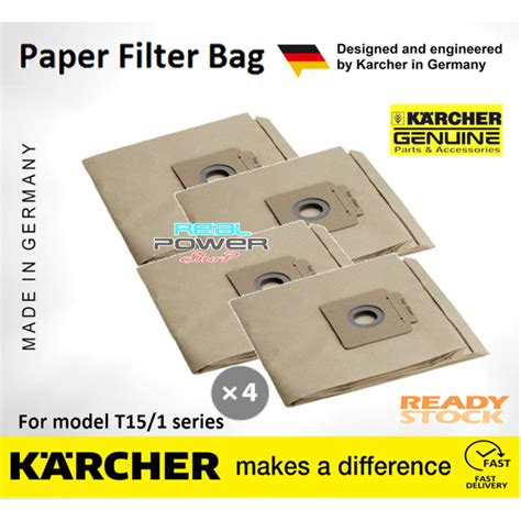 Karcher Paper Filter Bag For T Series Ready Stock New Pcs