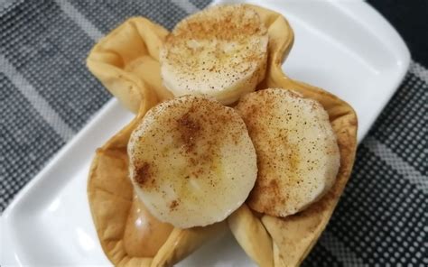 Tortinha De Banana Massa De Pastel Na Airfryer Em 15 Minutos