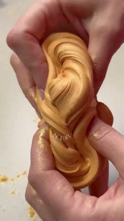 Satisfying Gold Slime Swirls Asmr Slime Satisfying Trending Youtube