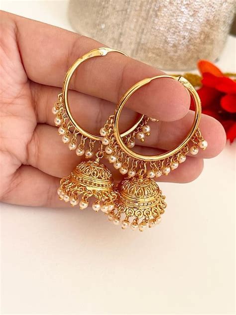 Jhumka Bali In Gold Clearance Bellvalefarms