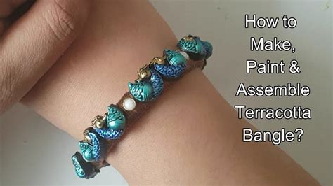 How To Make Paint And Assemble Terracotta Bangles Terracotta