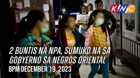 Buntis Na Npa Sumuko Na Sa Gobyerno Sa Negros Oriental Kidlat News