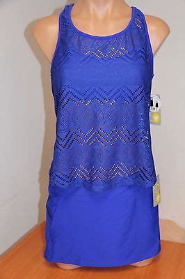 NWT Gossip Swimsuit Bikini 2pc Set Sz S Tankini 2 In 1 Skirt EBay