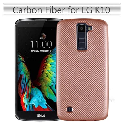 Kcatoon Soft Carbon Fiber Luxury Tpu Case For Lg K Back Cover For Lg