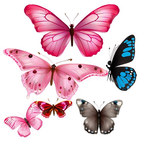 Download Pink Butterflies Png 05232024