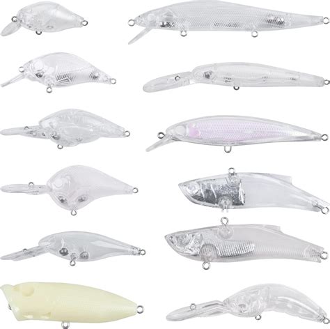 Amazon OROOTL Lure Blanks Unpainted Fishing Lures Kit 12pcs