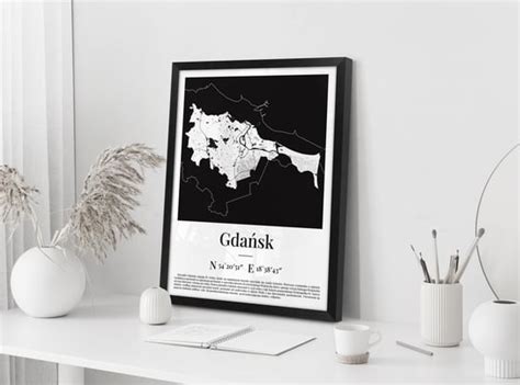 Oryginalny Obraz Geograficzny Na Cian Do Przedpokoju Na Klatk