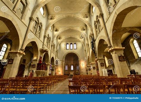 Maisons Laffitte France April 4 2016 Church Editorial Image