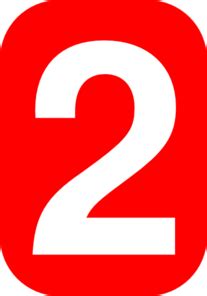 Number Two In Red Clip Art at Clker.com - vector clip art online ...