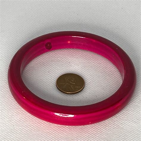 Fuschia Colored Bangle Bracelet