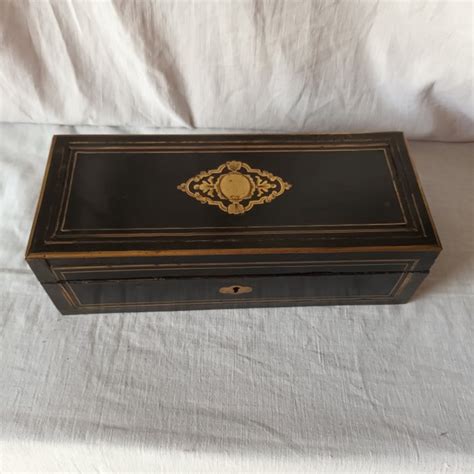 Glove Box 1 Napoleon III Brass Wood Late 19th Catawiki