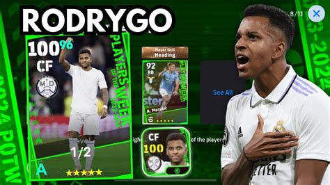 Real Madrid Star Boy RODRYGO POTW Card Is Unstoppable Efootball 24