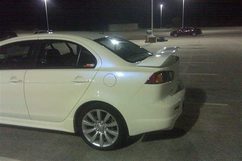 New Paint Wicked White W Blue Pearl Evolutionm Mitsubishi Lancer