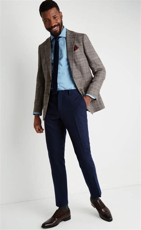 Blue Pants Brown Shoes Outfit Ideas For Men Outfit Spotter