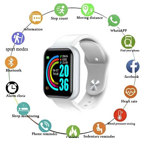 Умные Смарт Часы, Фитнес браслет, Smart Watch Белые (White) (пульсометр ...