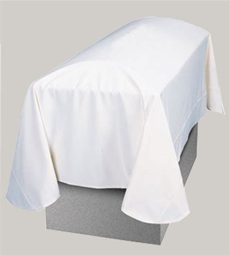 Funeral Pall X Plain White Polyester Pall Ecclesia Supplies