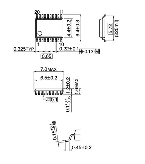 SSOP20 P 225 0 65A Package Packing Information Toshiba Electronic