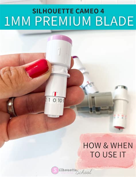 Silhouette Cameo 4 Premium Blade How And When To Use It Silhouette