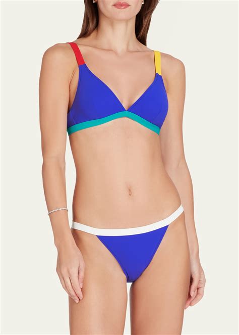 VALIMARE St Barths Colorblock Bikini Top Bergdorf Goodman