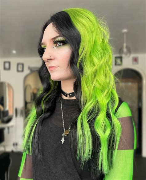 Electric Lizard Neon Hair Color