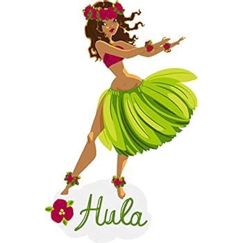 Amazon Divine Designs Pretty Hawaiian Tropical Hula Dancer Girl