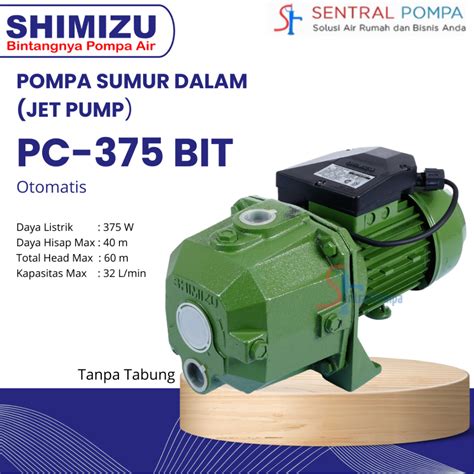 Jual Shimizu Pc Bit Non Tabung Pompa Air Jet Pump Watt Otomatis