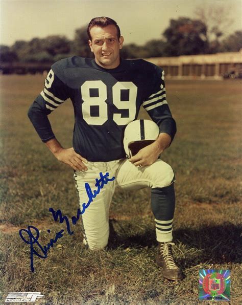 Gino Marchetti Hand Signed X Color Photo Coa Great Pose Baltimore