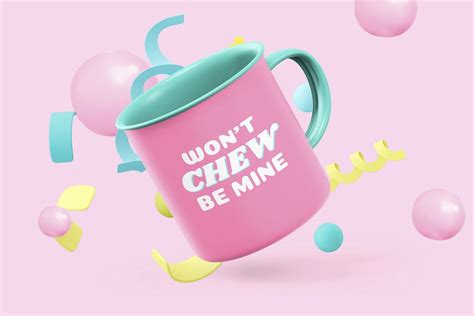 Coffee mug, pink aesthetic design | Free Photo - rawpixel