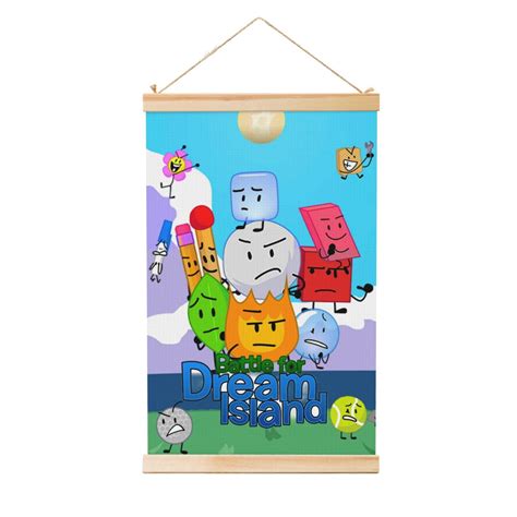 Battle For Dream Island Posters Wall Hanging Wooden Shaft Poster Wall