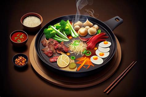 Comida China Hot Pot Foto Premium
