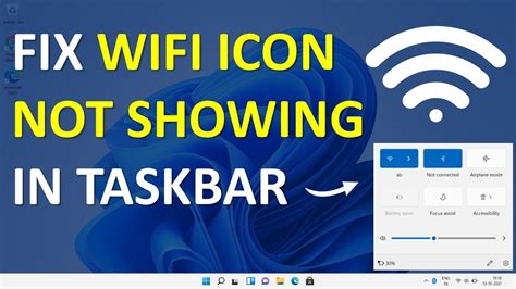 Wifi Icon Not Showing In Taskbar Windows Youtube