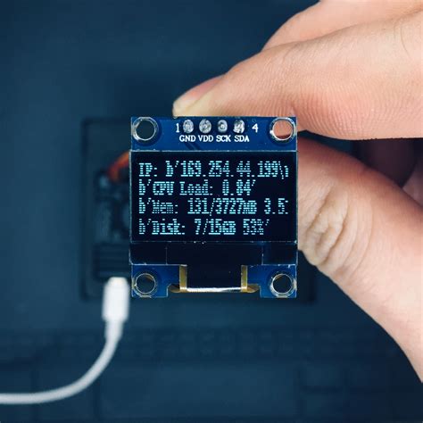 Raspberry Pi 4 Monitoring System via OLED Display Module | Raspberry Pi | Maker Pro