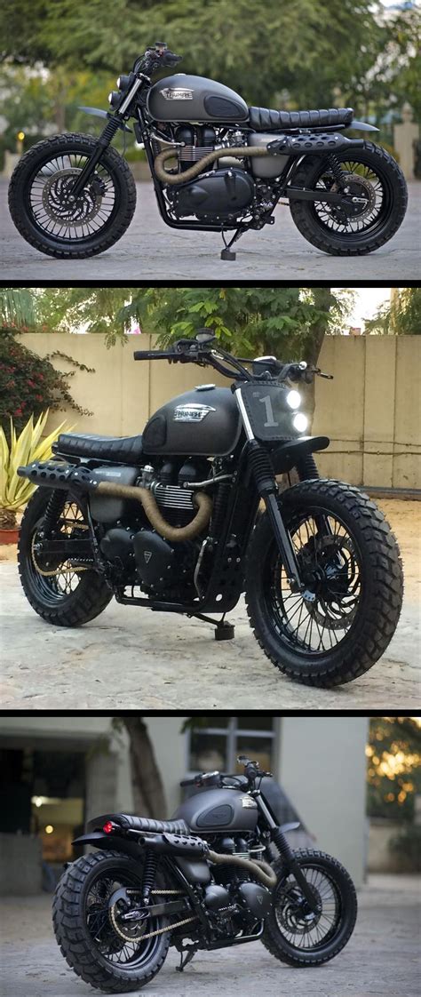 A Triumph Bonneville Scrambler Built For Triumph Motorcycles India