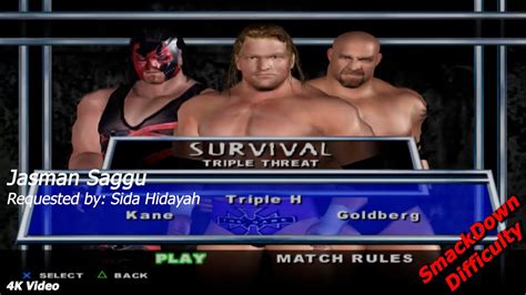 Wwe Smackdown Here Comes The Pain Kane Vs Triple H Vs Goldberg