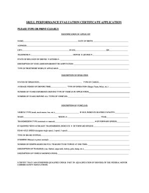 Fmcsa Spe Form Fill And Sign Printable Template Online