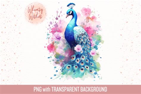 Lovely Peacock Sublimation Design Graphic By Whimsyandwishes · Creative Fabrica