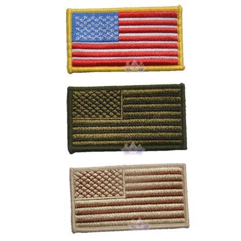 Embroidery Armband America Flag Emblem Hook And Loop Cloth Epaulette