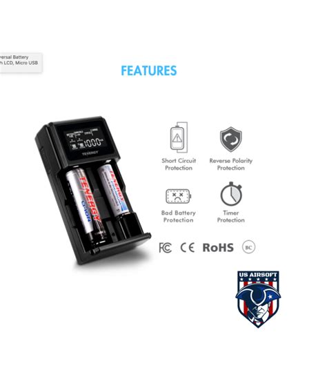 Tenergy 2 Bay Universal Battery Charger For Li Ionnimh With Lcd Micro