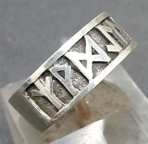 Anillo Celta Runas Vikingas En Plata Cm Gr Art M Stico Y