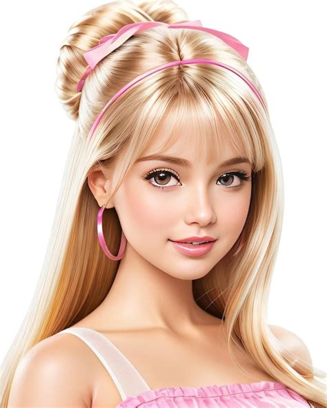 Barbie Hermosa Chica Con Cabello Rubio Foto Premium