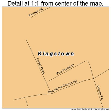 Kingstown North Carolina Street Map 3735890