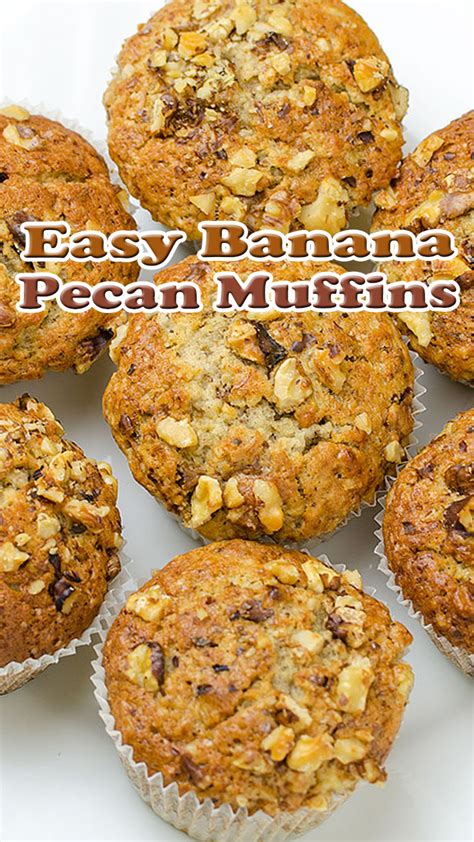 Easy Banana Pecan Muffins