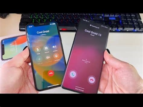 Apple IPhone X Vs Samsung Galaxy S21 Ultra 5G Incoming Outgoing Calls