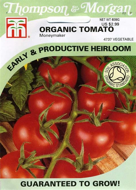 Thompson And Morgan 4737 Organic Tomato Moneymaker Seed