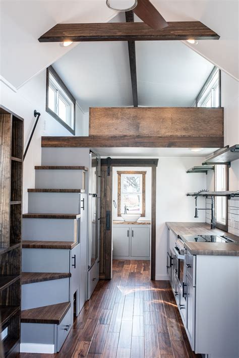 The Craftsman Tiny House Loft Tiny House Stairs Small Tiny House