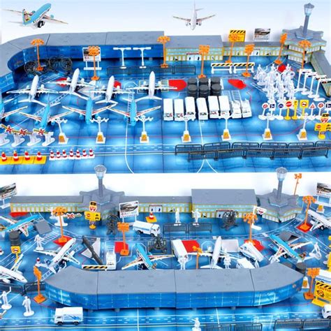 International Airport Assembled Toy Ts For Boys Kids Toys Playset