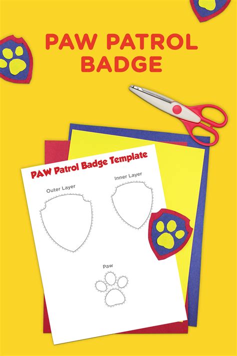 PAW Patrol Printable Badge Template | Nickelodeon Parents